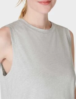 Sweaty Betty Essential Sleeveless Vest - Light Grey Marl 10 Sweaty Betty Essential Sleeveless Vest - Light Grey Marl -The Sports Edit sweaty betty essential sleeveless vest light grey marl sb9699b 0r4 3