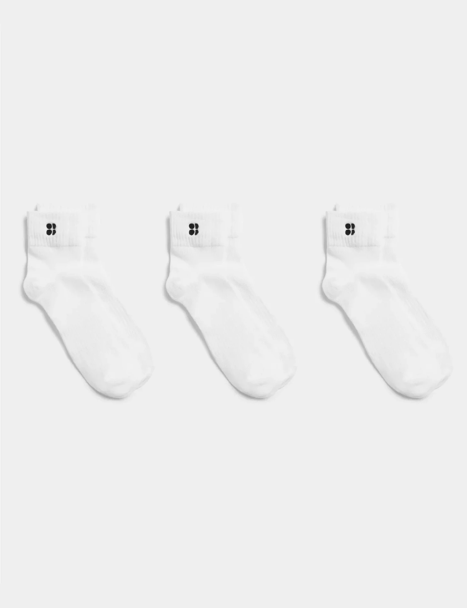 Sweaty Betty Essentials Mid 3 Pack - White 3 Sweaty Betty Essentials Mid 3 Pack - White