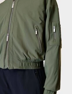 Sweaty Betty Explorer Bomber Jacket - Ivy Green -The Sports Edit sweaty betty explorer bomber jacket ivy green sb9608 2