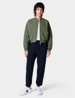 Sweaty Betty Explorer Bomber Jacket - Ivy Green -The Sports Edit sweaty betty explorer bomber jacket ivy green sb9608 6
