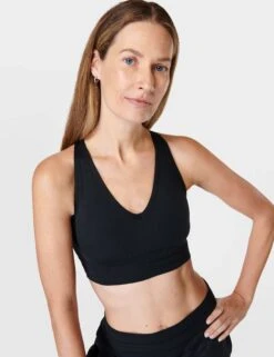 Sweaty Betty Gaia Yoga Bra - Black -The Sports Edit sweaty betty gaia yoga bra black sb9612 4