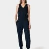 Sweaty Betty Gaia Yoga Jumpsuit - Black -The Sports Edit sweaty betty gaia yoga jumpsuit black sb9558 1