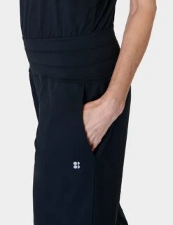 Sweaty Betty Gaia Yoga Jumpsuit - Black -The Sports Edit sweaty betty gaia yoga jumpsuit black sb9558 3