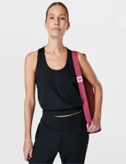 Sweaty Betty Gaia Yoga Vest - Black -The Sports Edit sweaty betty gaia yoga vest black sb9561 4