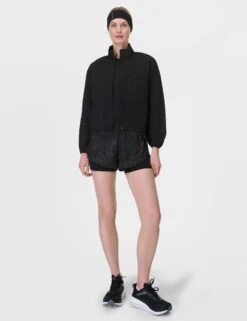 Sweaty Betty Get Set 2-in-1 Multi-Train Shorts - Grey Hybrid Leopard Print -The Sports Edit sweaty betty get set 2 in 1 multi train shorts grey leopard print sb10172a 4