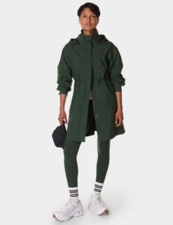 Sweaty Betty Guide Waterproof Parka - Trek Green -The Sports Edit sweaty betty guide waterproof parka trek green sb9932 7
