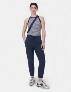 Sweaty Betty Harper Racer Vest - Navy White Stripe -The Sports Edit sweaty betty harper racer vest navy white stripe sb9700 4