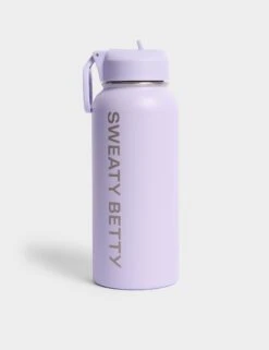 Sweaty Betty Keep It Chill Straw Water Bottle 950ml - Heather Purple