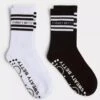 Sweaty Betty Mid Length Ankle Gripper Socks 2 Pack - White -The Sports Edit sweaty betty mid length ankle gripper socks 2 pack white sb9860 100 1