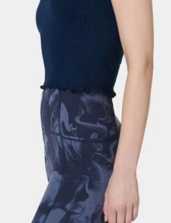 Sweaty Betty Mindful Seamless Bra Vest - Navy Blue -The Sports Edit sweaty betty mindful seamless bra vest navy blue SB8340A 4274 5