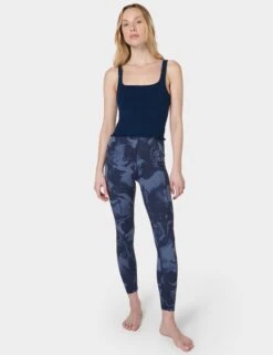 Sweaty Betty Mindful Seamless Bra Vest - Navy Blue -The Sports Edit sweaty betty mindful seamless bra vest navy blue SB8340A 4274 6