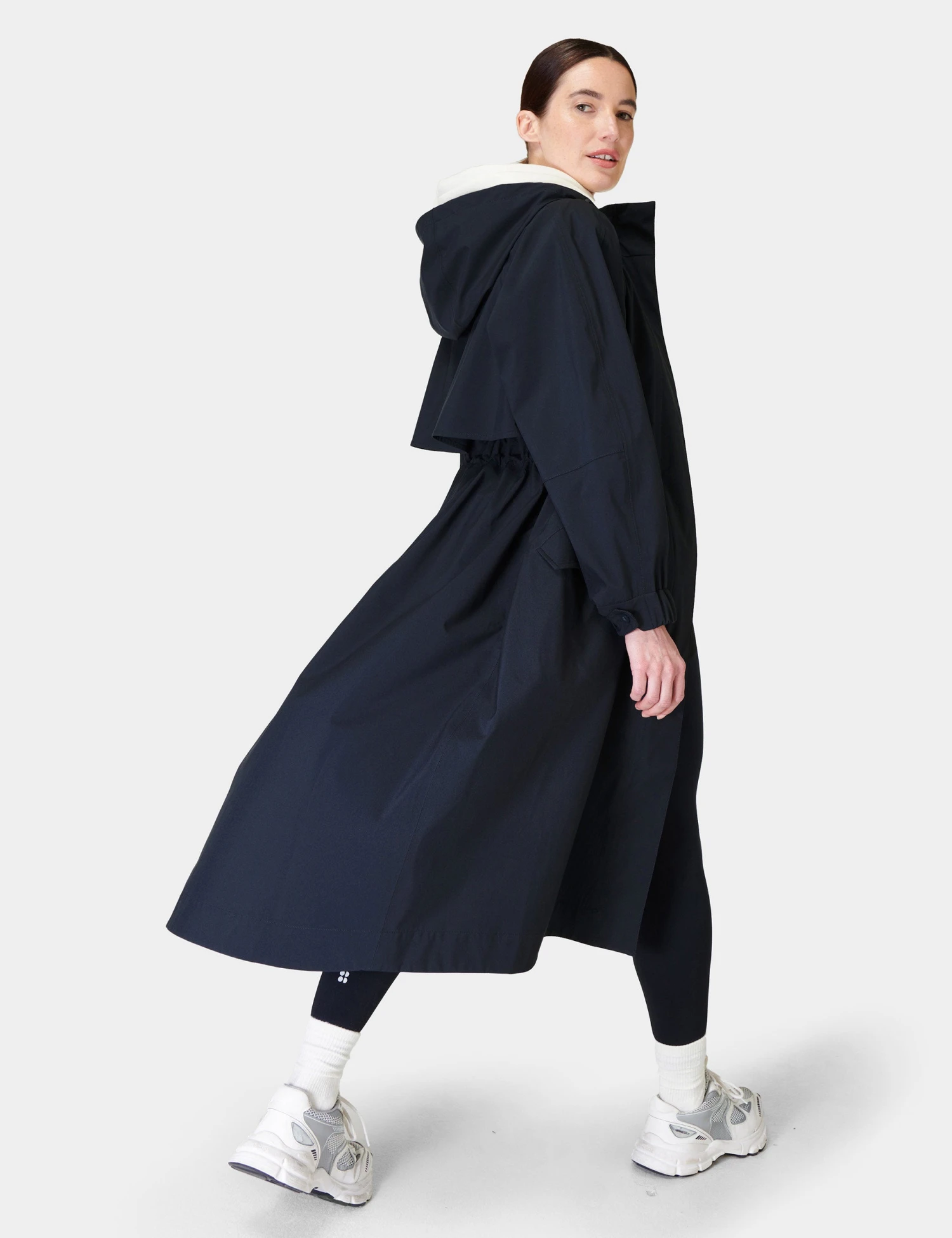 Sweaty Betty Motion Longline Parka - French Navy Blue 3 Sweaty Betty Motion Longline Parka - French Navy Blue