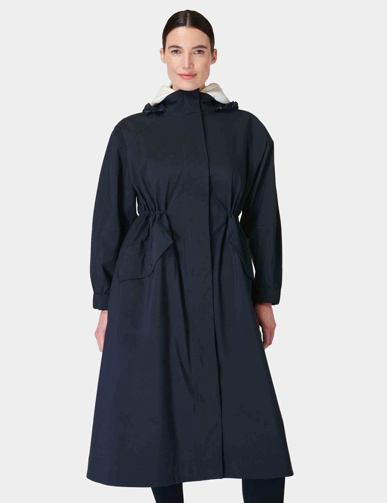 Sweaty Betty Motion Longline Parka - French Navy Blue 6 Sweaty Betty Motion Longline Parka - French Navy Blue - Image 4