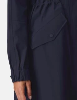 Sweaty Betty Motion Technical Longline Parka - French Navy -The Sports Edit sweaty betty motion technical longline parka french navy sb10393 5