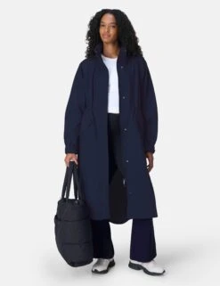 Sweaty Betty Motion Technical Longline Parka - French Navy -The Sports Edit sweaty betty motion technical longline parka french navy sb10393 7