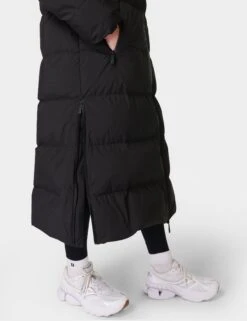 Sweaty Betty Nimbus Longline Puffer - Black -The Sports Edit sweaty betty nimbus longline puffer black sb9899 5