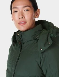 Sweaty Betty Nimbus Mid Puffer - Trek Green -The Sports Edit sweaty betty nimbus mid puffer green sb9900 3