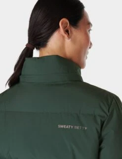 Sweaty Betty Nimbus Mid Puffer - Trek Green -The Sports Edit sweaty betty nimbus mid puffer green sb9900 6