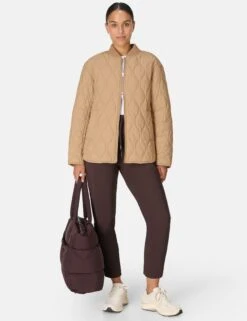 Sweaty Betty On The Move Jacket - Golden Beige -The Sports Edit sweaty betty on the move jacket golden beige sb10379 6