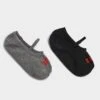 Sweaty Betty Pilates Socks 2 Pack - Black FB -The Sports Edit sweaty betty pilates socks 2 pack black fb sb6828 1