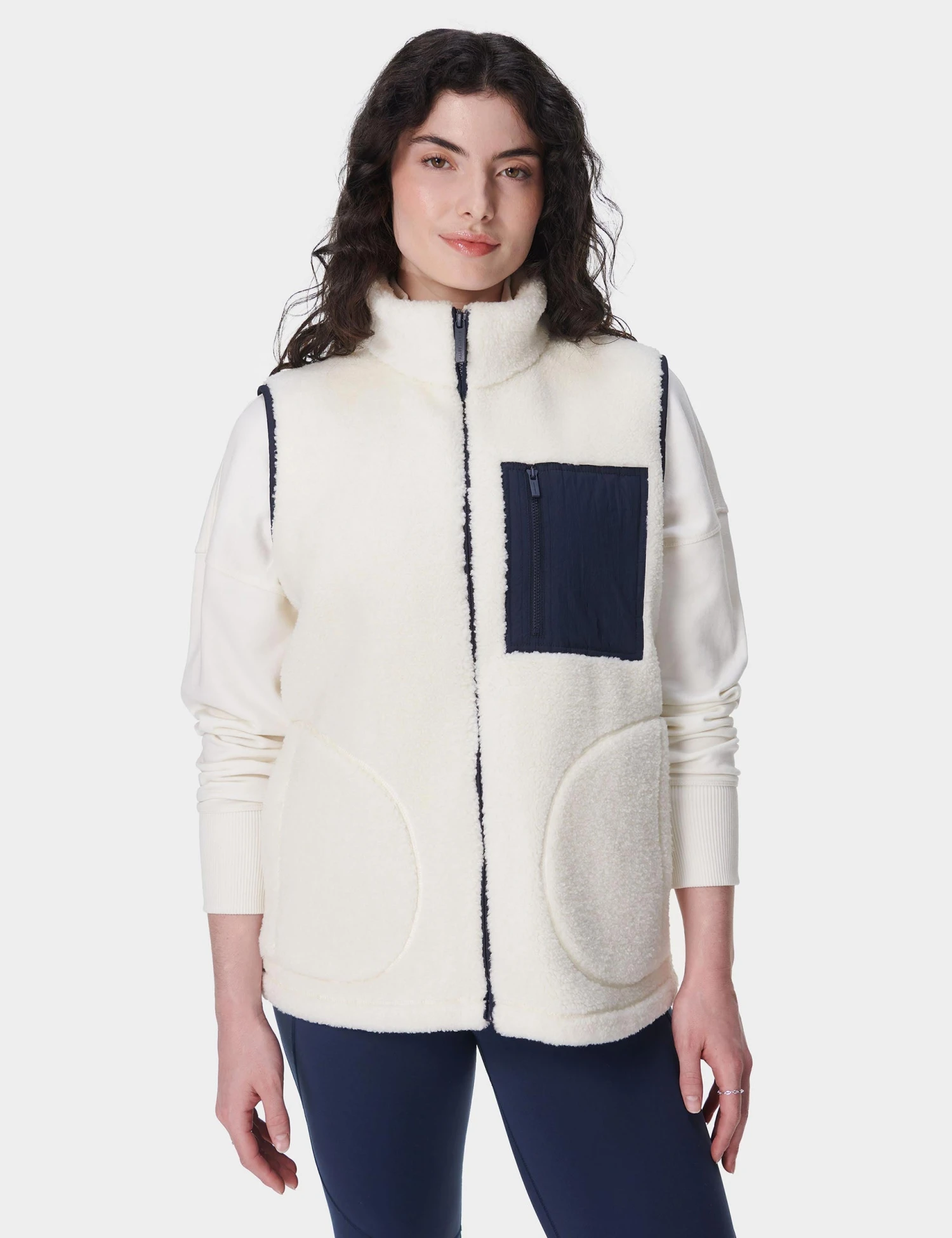 Sweaty Betty Plush Gilet - Lily White 3 Sweaty Betty Plush Gilet - Lily White