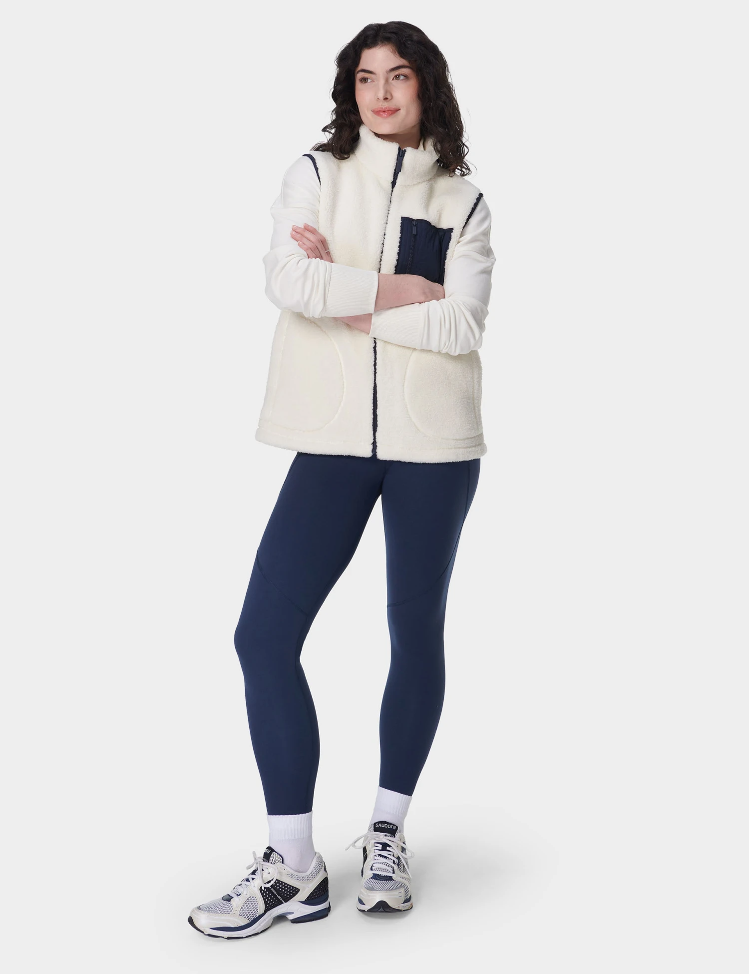 Sweaty Betty Plush Gilet - Lily White 8 Sweaty Betty Plush Gilet - Lily White - Image 6