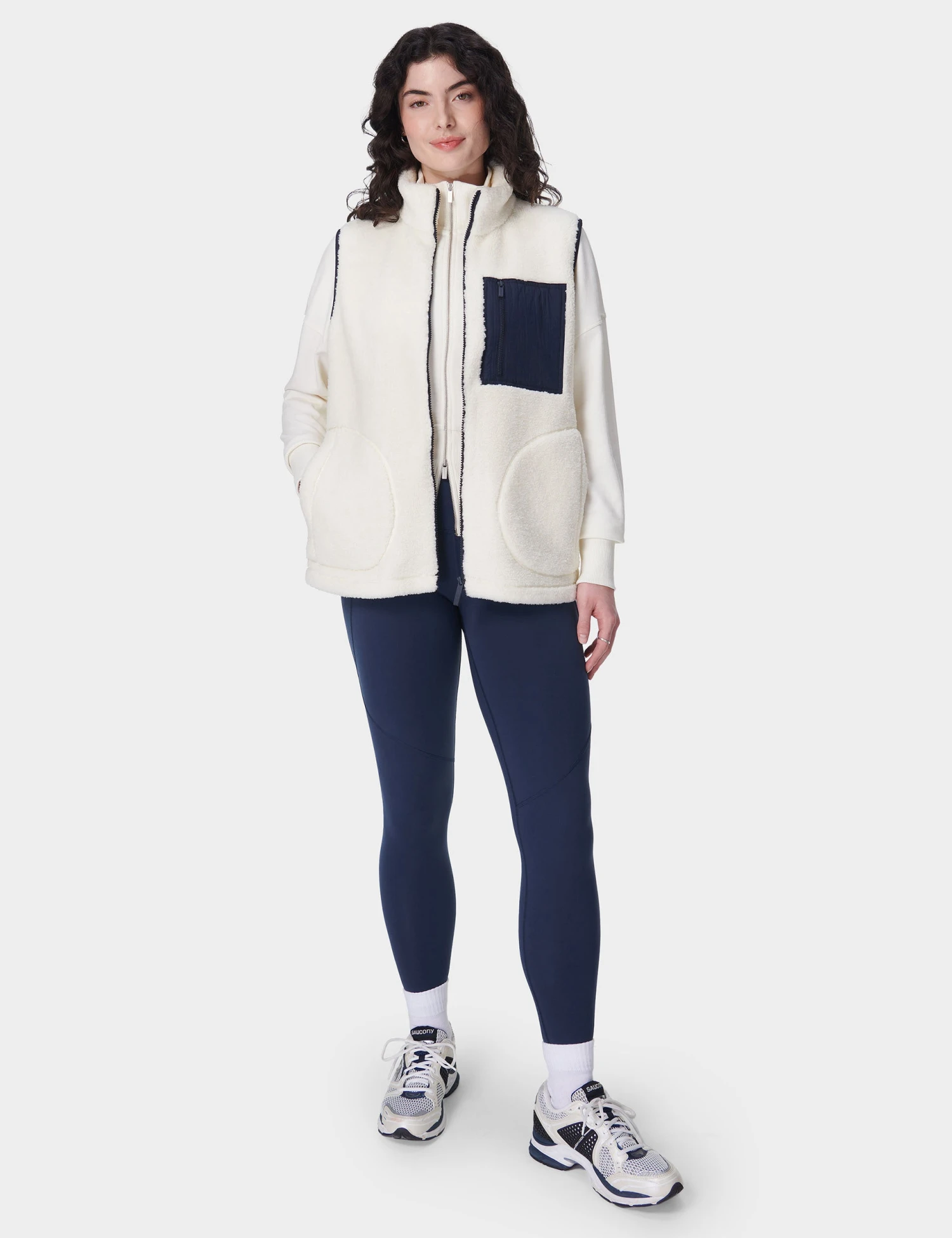 Sweaty Betty Plush Gilet - Lily White 9 Sweaty Betty Plush Gilet - Lily White - Image 7