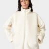 Sweaty Betty Plush Textured Half Zip Fleece - Studio White 2 Sweaty Betty Plush Textured Half Zip Fleece - Studio White -The Sports Edit sweaty betty plush textured half zip studio white sb9535 1