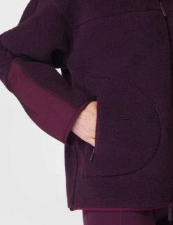Sweaty Betty Plush Textured Zip Up - Midnight Cherry Purple 13 Sweaty Betty Plush Textured Zip Up - Midnight Cherry Purple -The Sports Edit sweaty betty plush textured zip up midnight cherry purple sb10012 4