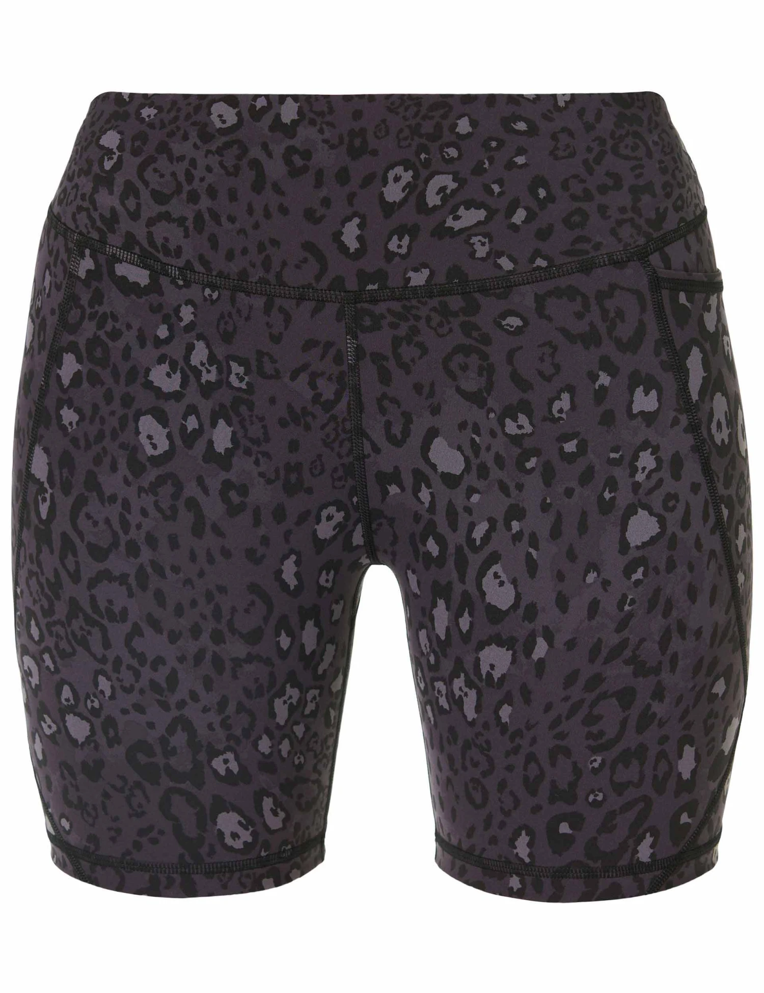 Sweaty Betty Power 6" Cycling Shorts - Black Luxe Leopard 10 Sweaty Betty Power 6" Cycling Shorts - Black Luxe Leopard - Image 8