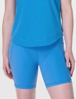 Sweaty Betty Power 6" Cycling Shorts - Tidal Blue -The Sports Edit sweaty betty power 6in cycling shorts tidal blue sb4822p 1