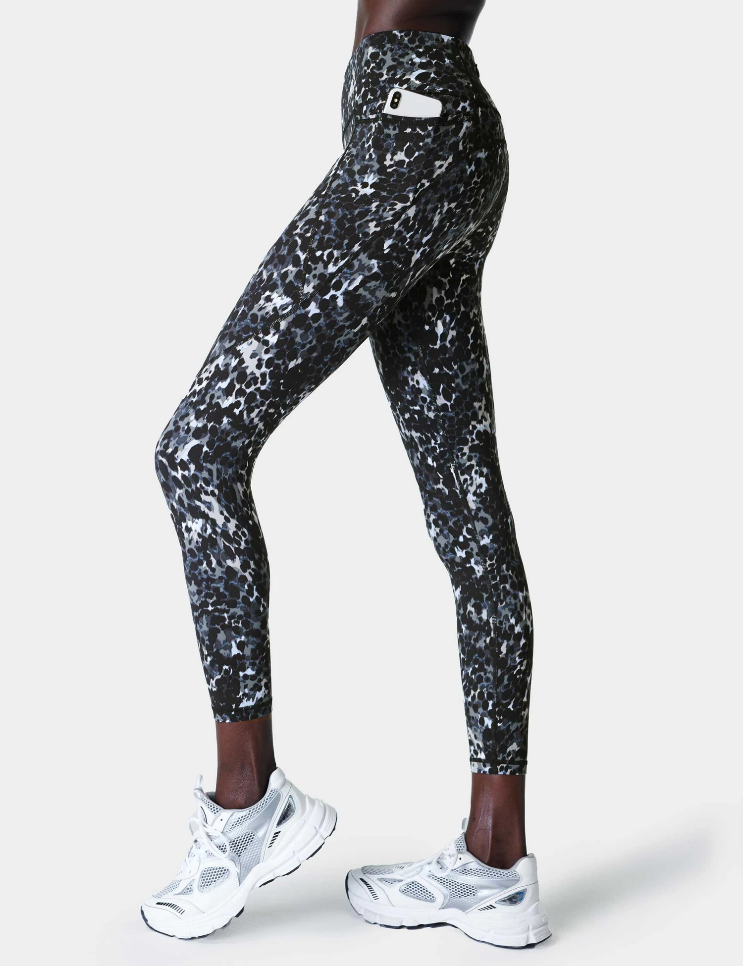 Sweaty Betty Power 7/8 Gym Leggings - Grey Dapple Print 3 Sweaty Betty Power 7/8 Gym Leggings - Grey Dapple Print
