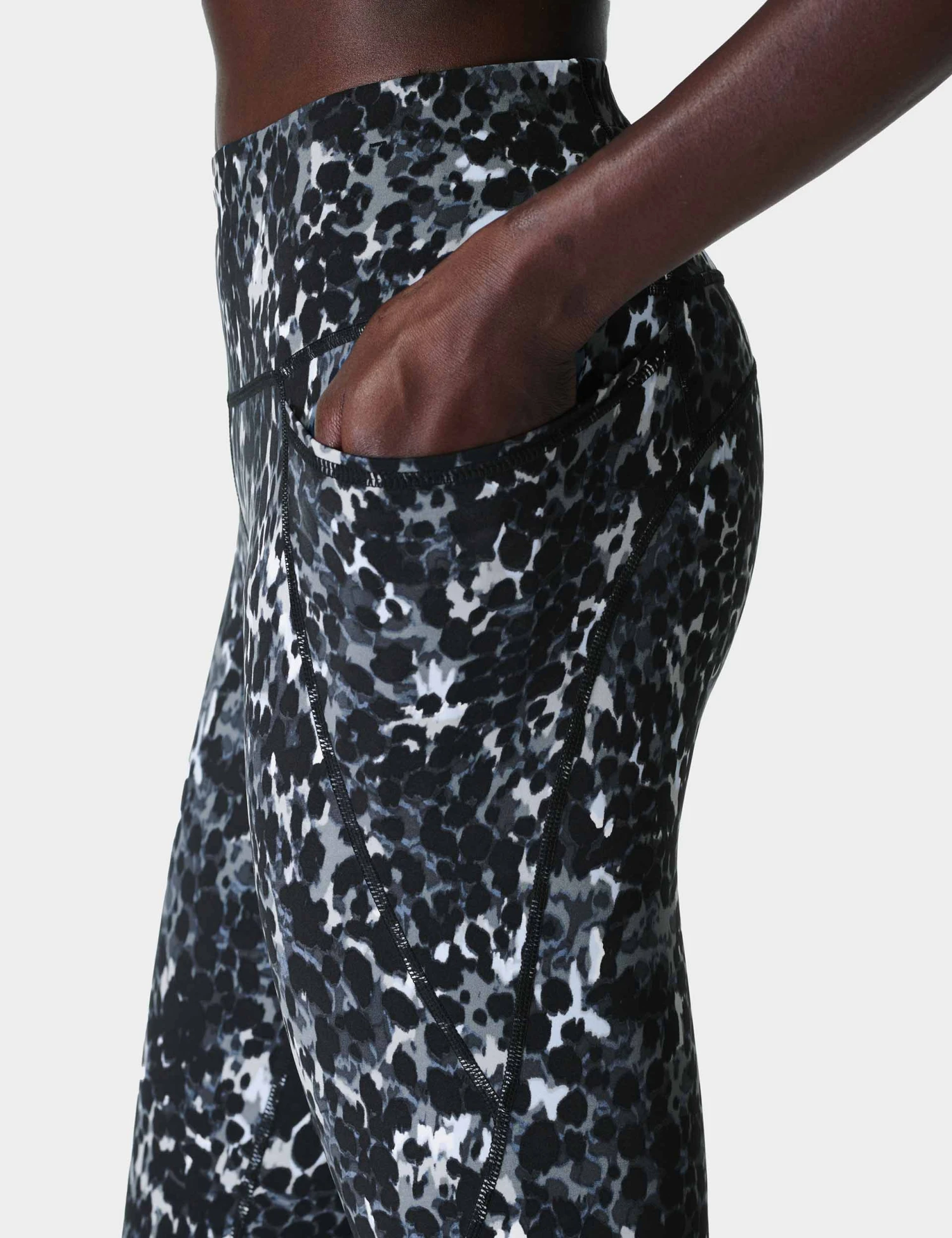 Sweaty Betty Power 7/8 Gym Leggings - Grey Dapple Print 7 Sweaty Betty Power 7/8 Gym Leggings - Grey Dapple Print - Image 5