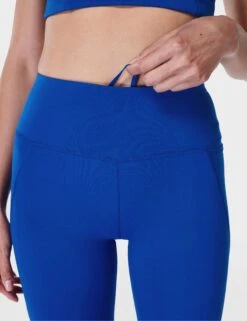 Sweaty Betty Power 7/8 Gym Leggings - Lightning Blue -The Sports Edit sweaty betty power 7 8 gym leggings lightning blue sb5400 4