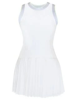 Sweaty Betty Power Ace Mix Pleat Tennis Dress - White 17 Sweaty Betty Power Ace Mix Pleat Tennis Dress - White -The Sports Edit sweaty betty power ace mix pleat tennis dress white sb9296 8
