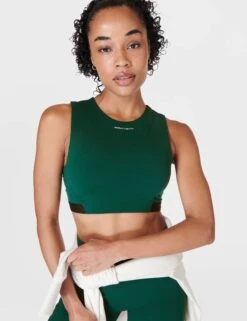 Sweaty Betty Power Advantage Bra Top - Retro Green -The Sports Edit sweaty betty power advantage bra top retro green sb9823 5