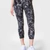 Sweaty Betty Power Cropped Gym Leggings - Grey Dapple Print