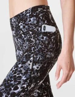 Sweaty Betty Power Cropped Gym Leggings - Grey Dapple Print -The Sports Edit sweaty betty power cropped gym leggings grey dapple print sb4564p 6