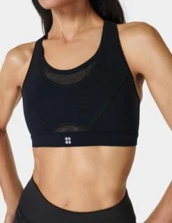 Sweaty Betty Power Icon Running Bra - Black -The Sports Edit sweaty betty power icon running bra black sb8395 3