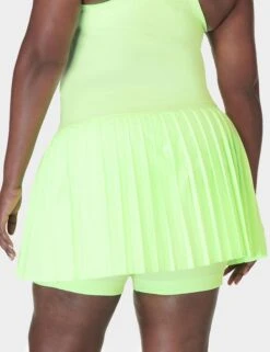 Sweaty Betty Power Match Point Pleat Tennis Skort - Matcha Green -The Sports Edit sweaty betty power match point pleat tennis skort matcha green sb9290 4