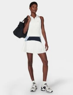 Sweaty Betty Power Match Point Tennis Vest - White 13 Sweaty Betty Power Match Point Tennis Vest - White -The Sports Edit sweaty betty power match point tennis vest white sb9291 2