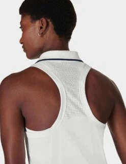 Sweaty Betty Power Match Point Tennis Vest - White 11 Sweaty Betty Power Match Point Tennis Vest - White -The Sports Edit sweaty betty power match point tennis vest white sb9291 3