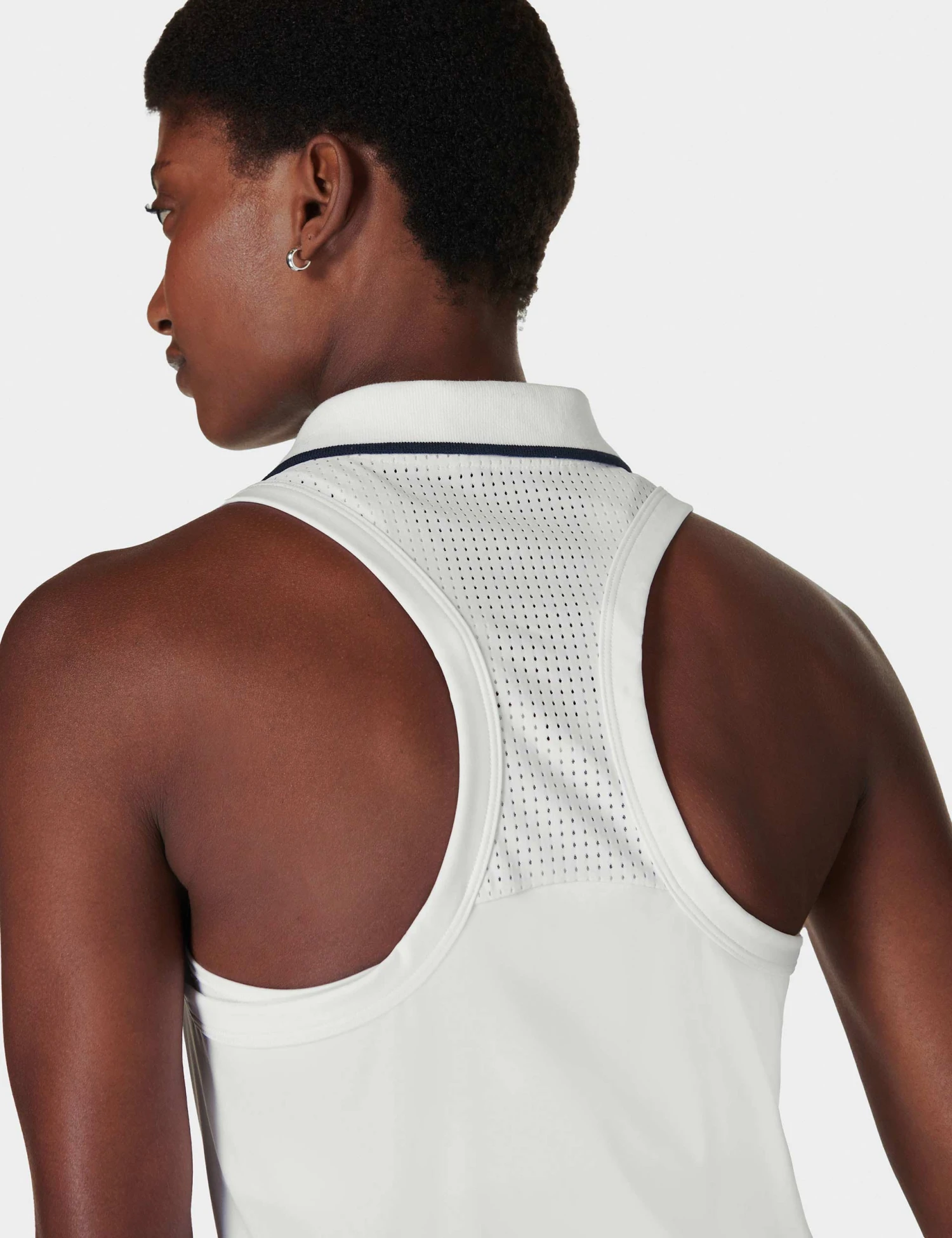 Sweaty Betty Power Match Point Tennis Vest - White 6 Sweaty Betty Power Match Point Tennis Vest - White - Image 4