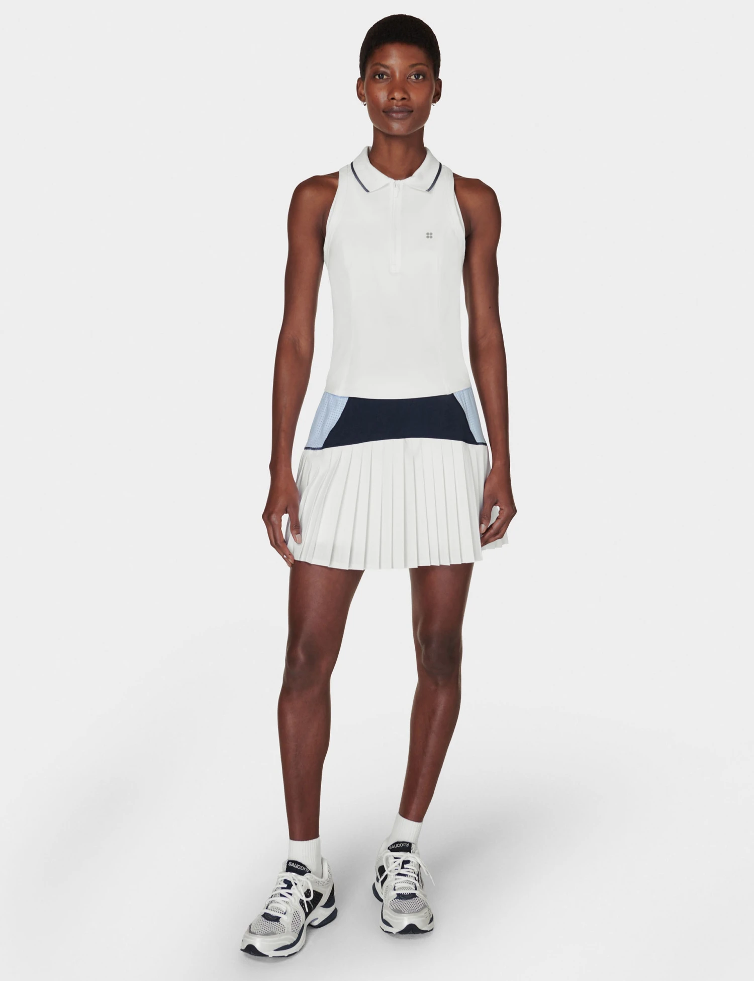 Sweaty Betty Power Match Point Tennis Vest - White 7 Sweaty Betty Power Match Point Tennis Vest - White - Image 5