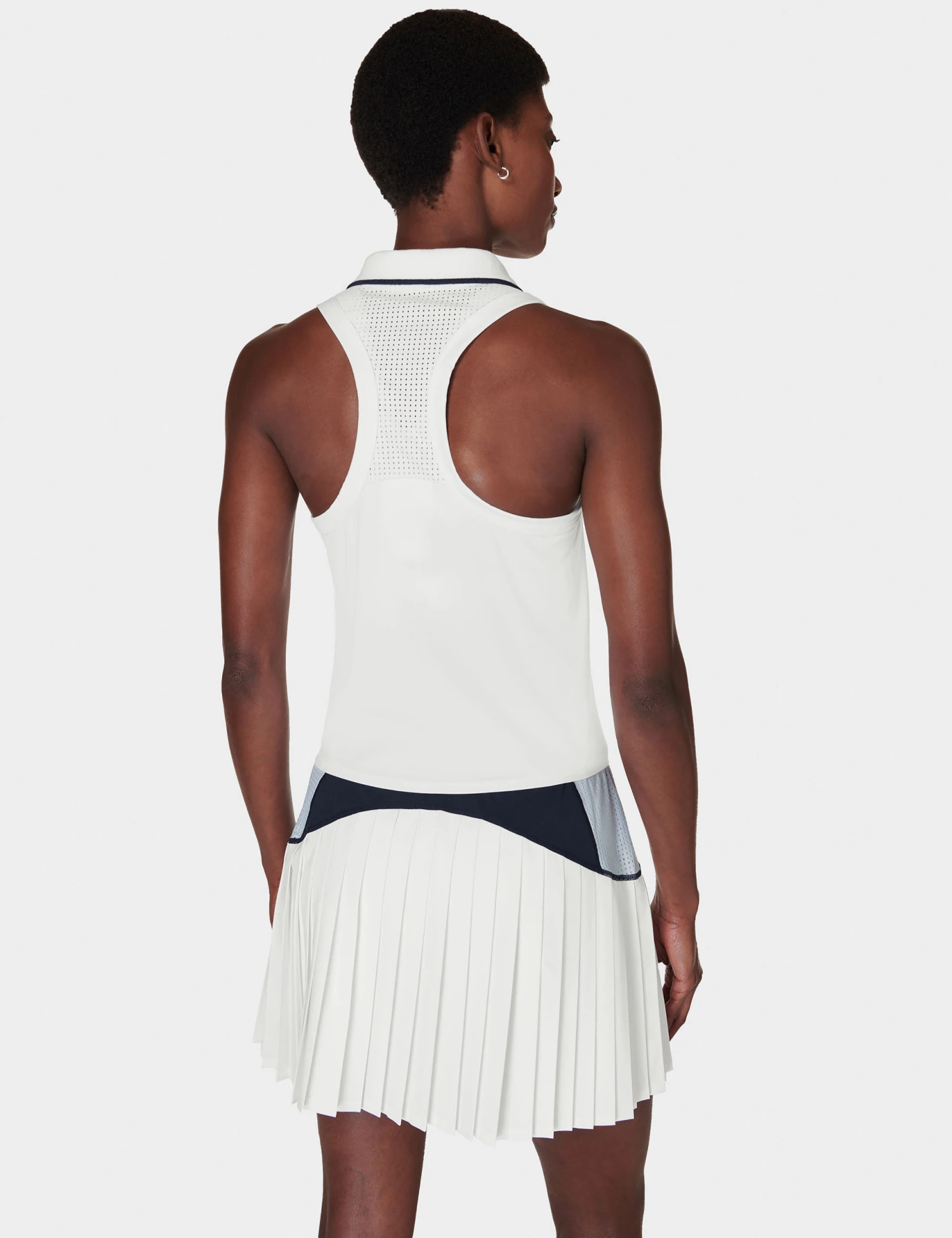 Sweaty Betty Power Match Point Tennis Vest - White 4 Sweaty Betty Power Match Point Tennis Vest - White - Image 2