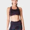 Sweaty Betty Power Medium Support Sports Bra - Black Radient Dot Print