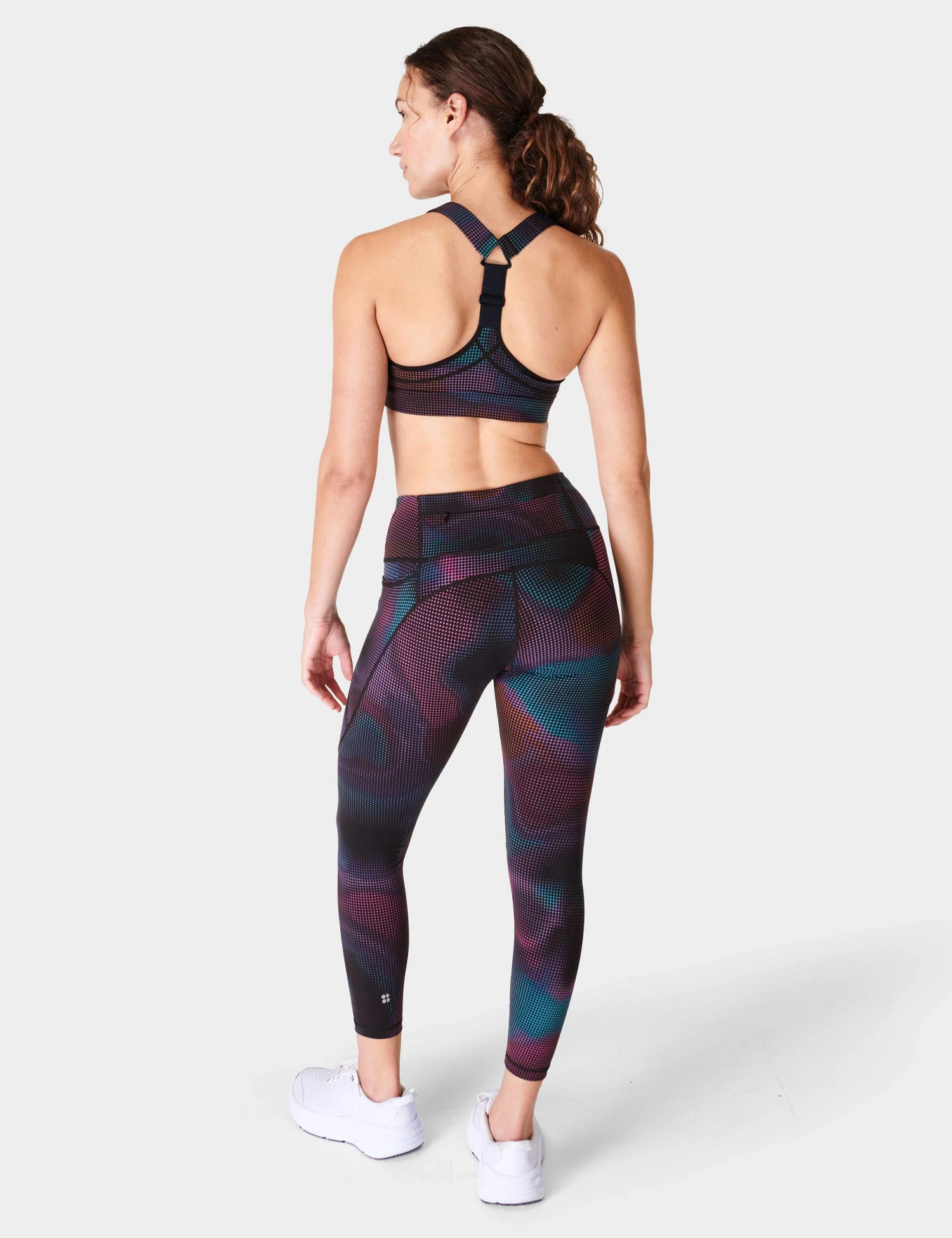 Sweaty Betty Power Medium Support Sports Bra - Black Radient Dot Print 8 Sweaty Betty Power Medium Support Sports Bra - Black Radient Dot Print - Image 6