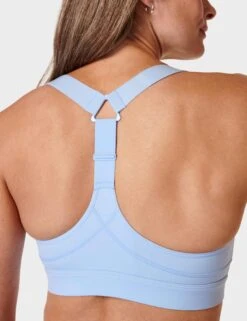 Sweaty Betty Power Medium Support Sports Bra - Breeze Blue -The Sports Edit sweaty betty power medium support sports bra breeze blue sb8993 4