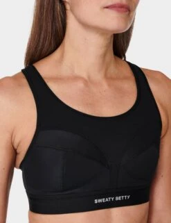 Sweaty Betty Power Pro Running Bra - Black -The Sports Edit sweaty betty power pro running bra black sb9616 3
