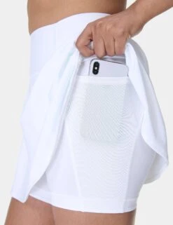 Sweaty Betty Power Skort - White -The Sports Edit sweaty betty power skort white sb9322 3